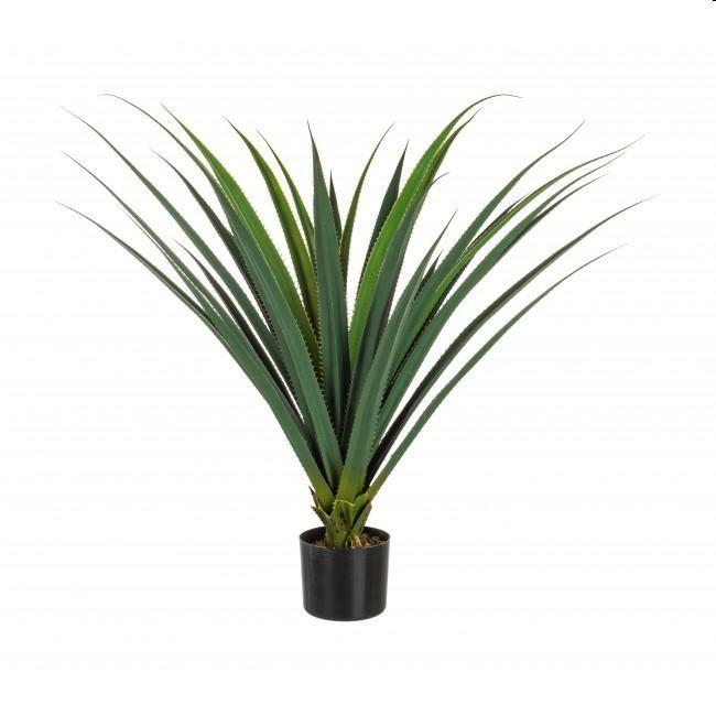 PIANTA RUSCACEAE C-VASO 28FOGLIE Ø103x90h METALLO/PLASTICA