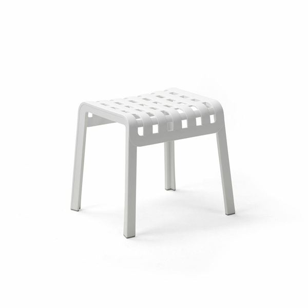 SGABELLO POGGIO FOLIO DA ESTERNO BIANCO CM.41.5X49X44H