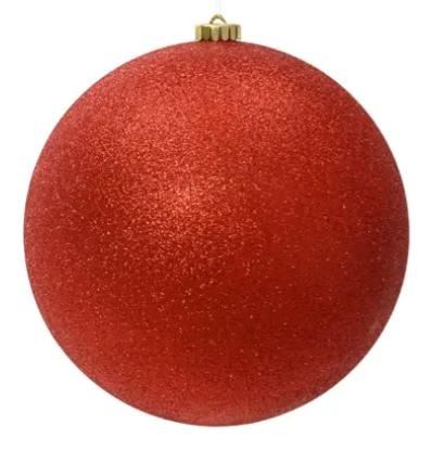 SFERA POLISTIRENE GLITTER CHRISTMAS RED D.25CM