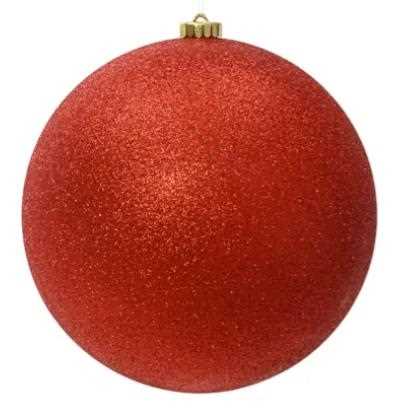 SFERA POLISTIRENE GLITTER CHRISTMAS RED D.25CM