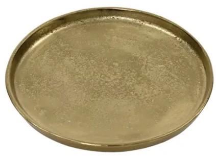 CENTROTAVOLA TONDO ALLUMINIO ORO D.43XH.2CM