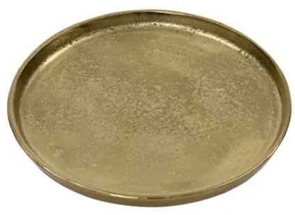 CENTROTAVOLA TONDO ALLUMINIO ORO D.43XH.2CM