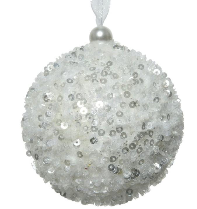 PALLINA IN SCHIUMA WINTER WHITE D.8CM