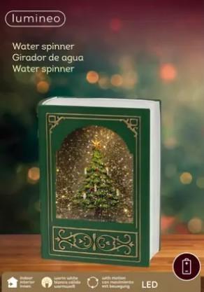 LIBRO VERDE PVC LED MOVIM.ACQUA 7 x17xH.23,5 cm BATT.