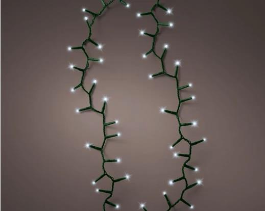CATENA LUCE FREDDA 1500LED COMPACT 34M FILO VERDE IP44 T+8F