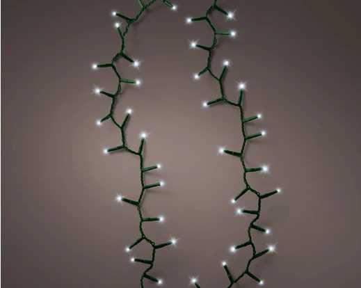 CATENA LUCE FREDDA 1500LED COMPACT 34M FILO VERDE IP44 T+8F