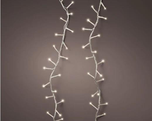 CATENA LUCE CALDA 1000LED MT.22,5 FILO TRASPAR. IP44 TIMER