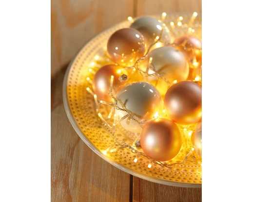 CATENA LUCE CALDA 1500LED MT.34 FILO TRASP. IP44 8 FUNZIONI