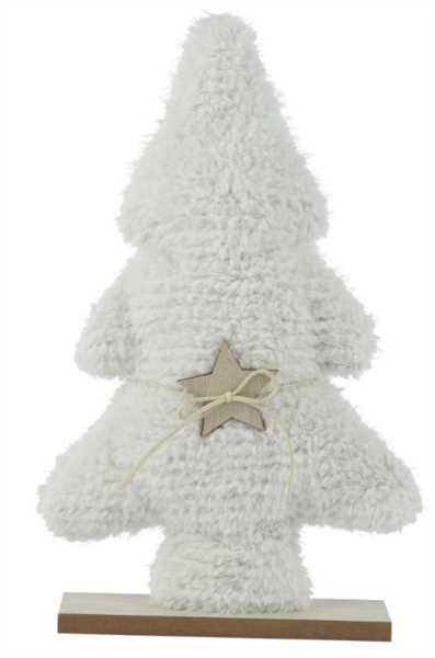 ALBERO NATALE IN POLIESTERE BIANCO C/BASE COMPENSATO 6X24XH.