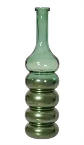 VASO VETRO RICICL. PINE GREEN D.18XH.76.5CM