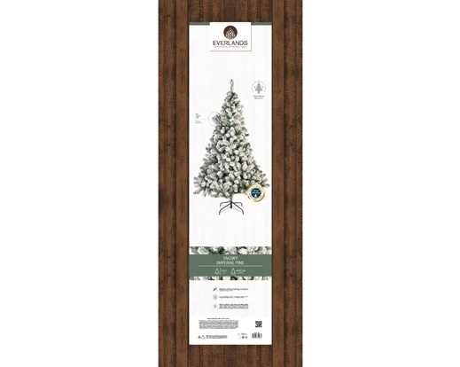 ALBERO NATALE PVC IMPERIAL PINE INNEVATO Ø157X H.270CM