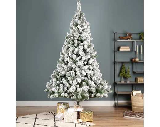 ALBERO NATALE PVC IMPERIAL PINE INNEVATO Ø157X H.270CM