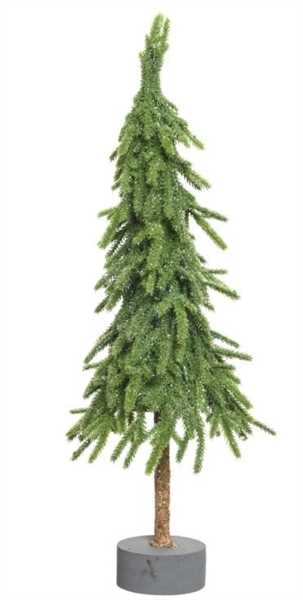 ALBERO NATALE GNOMO MINI VERDE SU BASE CM H45