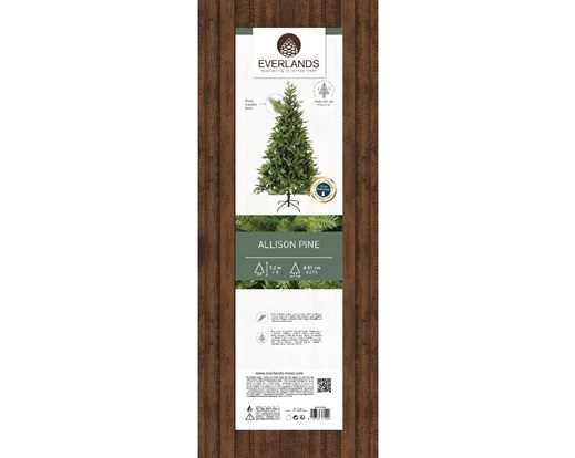 ALBERO NATALE PE/PVC ALLISON PINE Ø81XH.120CM