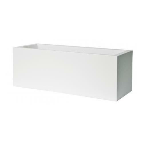 VASO CASSETTA DA ESTERNO KUBE BIANCO CM.80X30XH30