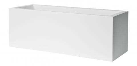 VASO CASSETTA DA ESTERNO KUBE BIANCO CM.80X30XH30
