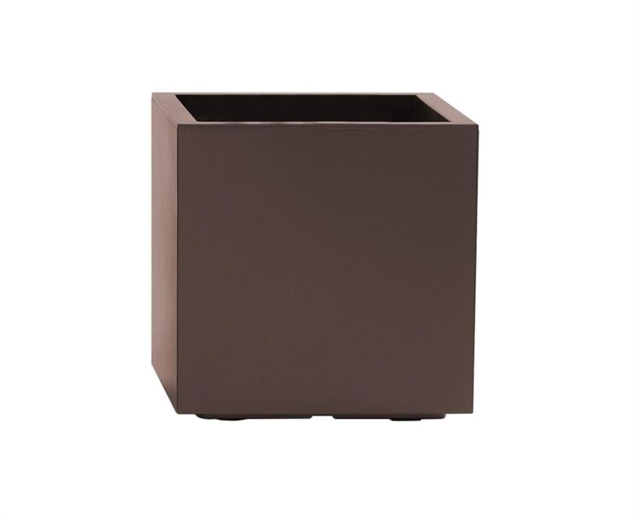 VASO CON RUOTE DA ESTERNO KEBE RUGGINE CM.40x40x40H