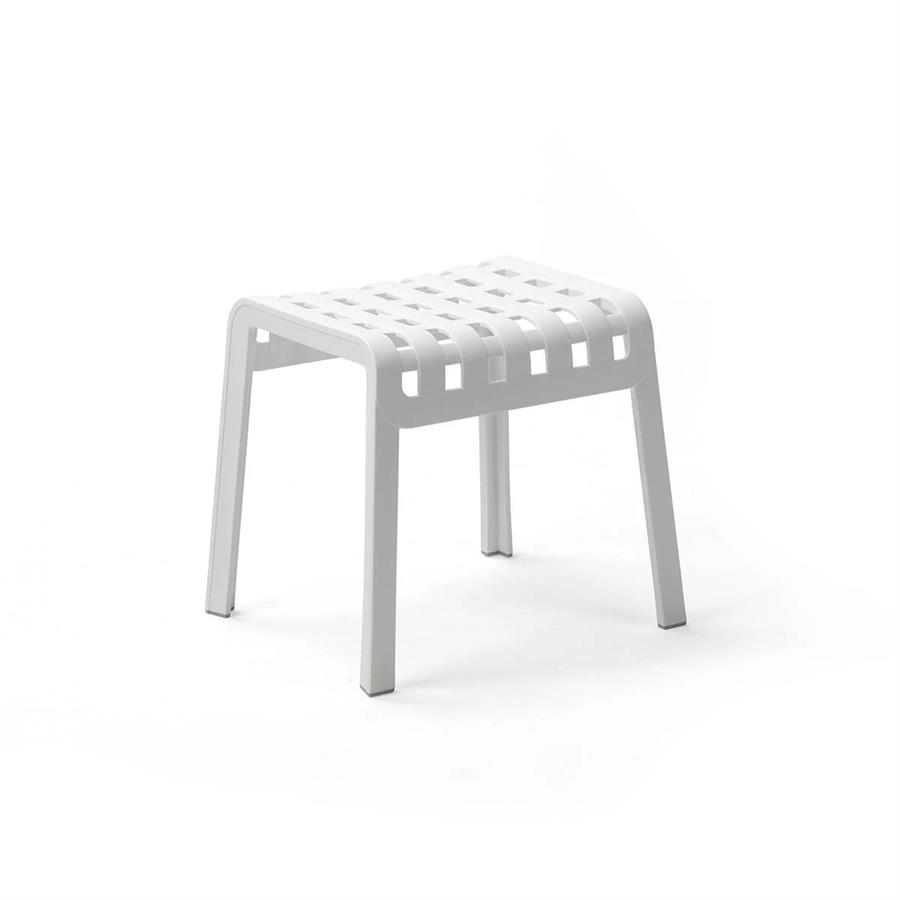 SGABELLO POGGIO FOLIO DA ESTERNO BIANCO CM.41.5X49X44H