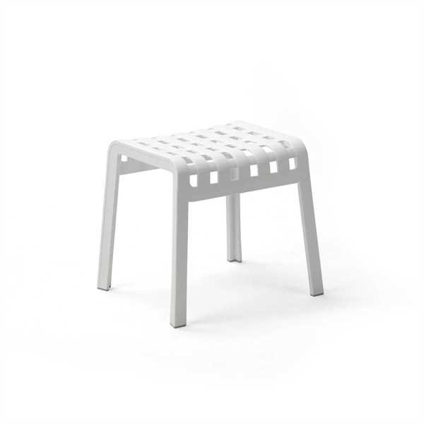 SGABELLO POGGIO FOLIO DA ESTERNO BIANCO CM.41.5X49X44H