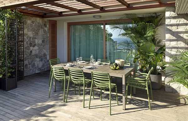 SEDIA ESTERNO POLIPROPILENE DOGA BISTROT AGAVE CM53X55XH83