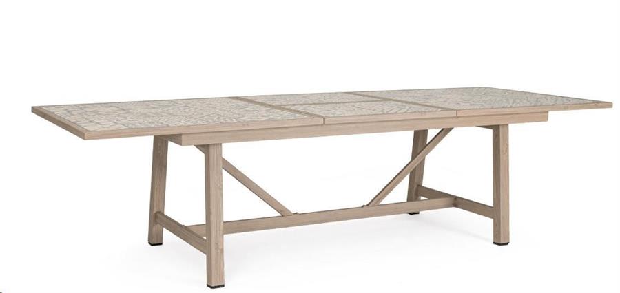 TAVOLO ALLUMINIO ALL.KALIMERA 212-285X106 TIMBER