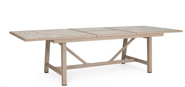 TAVOLO ALLUMINIO ALL.KALIMERA 212-285X106 TIMBER