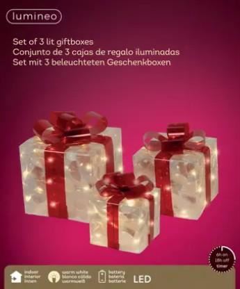 SET REGALI CON L.CALDA IN POLIESTERE  19X19XH.24CM