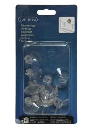 SET VENTOSE IN PVC TRASPARENTE D.3,5CM