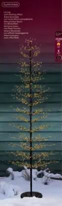 ALBERO IN FERRO/CEMENTO M.LED NERO/BIA.CLAS. D.110XH.270CM