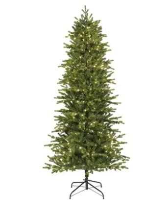 ALBERO NATALE PE/PVC GREENLAND 640LED L.CALDA Ø109XH240CM