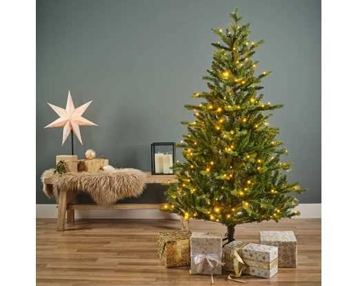 ALBERO NATALE PE/PVC ALLISON 320LED L.CALDA/CLAS.Ø112XH180CM