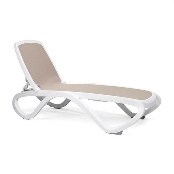 LETTINO OMEGA BIANCO/TORTORA POLY ANTI UV CM.170/195X69 IMP.