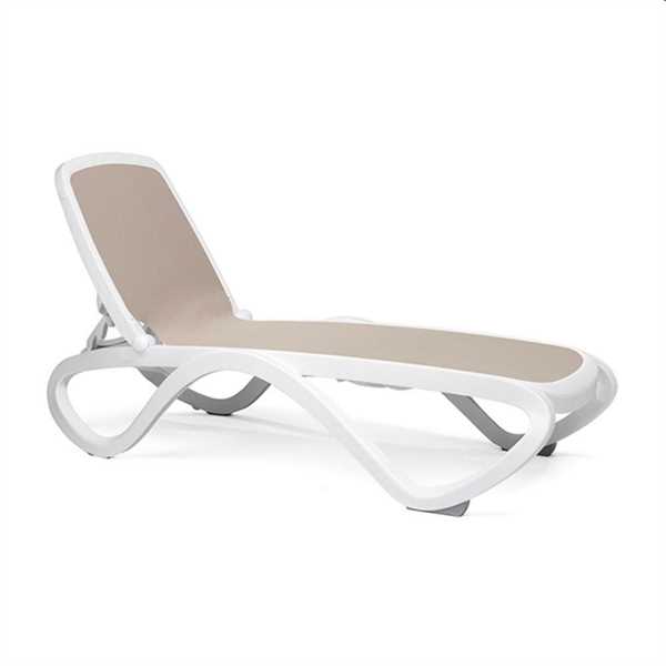 LETTINO OMEGA BIANCO/TORTORA POLY ANTI UV CM.170/195X69 IMP.