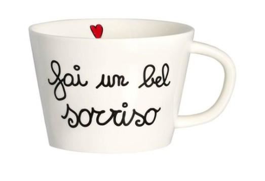 TAZZA CERAMICA COLAZIONE SORRISO