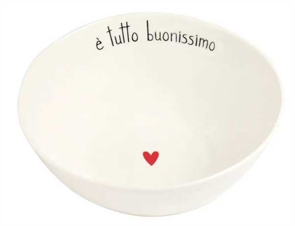 INSALATIERA CERAMICA D.20X7.8CM E' TUTTO BUONISSIMO