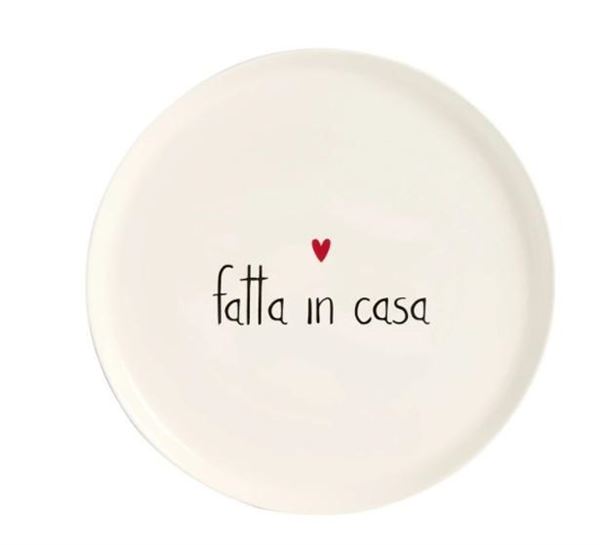 PIATTO CERAMICA PIZZA 31.5CM FATTA IN CASA