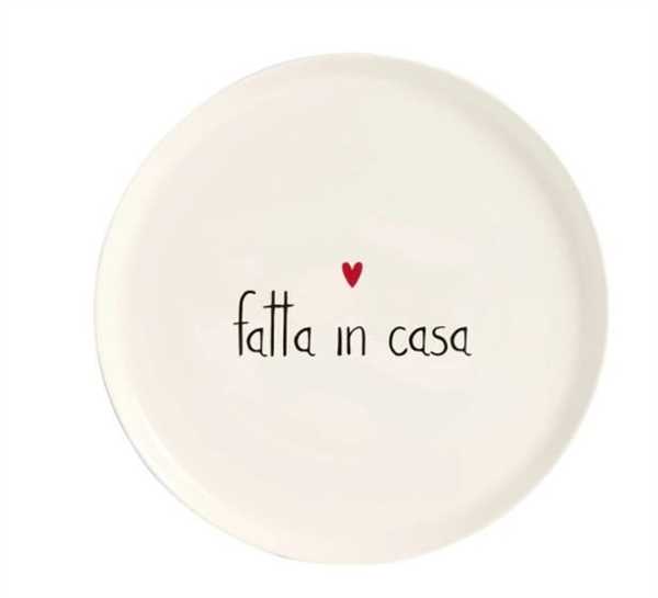 PIATTO CERAMICA PIZZA 31.5CM FATTA IN CASA