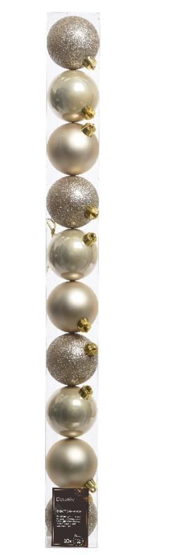 CONFEZIONE 10 PALLINE POLISTIRENE MIX D.6CM PEARL