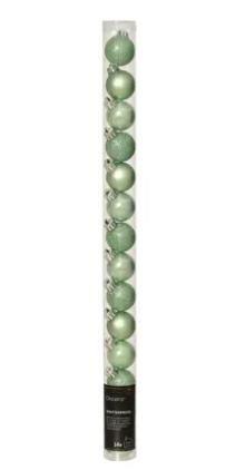 CONFEZIONE 14 PALLINE POLISTIRENE MIX D.3CM ICING MINT