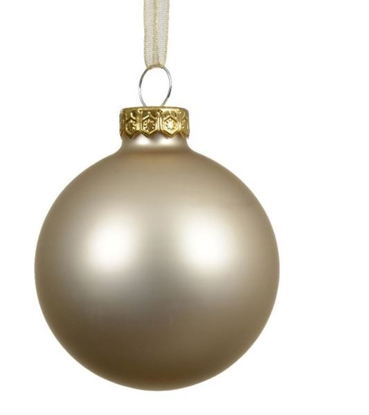 SFERA NATALE VETRO OPACA D.15CM PEARL