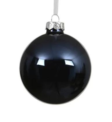 SFERA NATALE VETRO LUCIDA D.15CM NIGHT BLUE