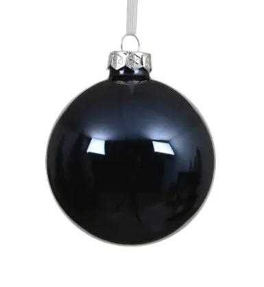 SFERA NATALE VETRO LUCIDA D.15CM NIGHT BLUE