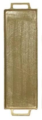 VASSOIO IN ALLUMINIO ORO 55X16XH.3CM
