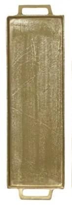 VASSOIO IN ALLUMINIO ORO 55X16XH.3CM