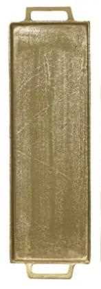 VASSOIO IN ALLUMINIO ORO 55X16XH.3CM