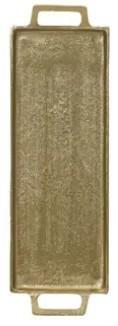 VASSOIO IN ALLUMINIO ORO 43X14XH.3CM