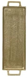 VASSOIO IN ALLUMINIO ORO 43X14XH.3CM
