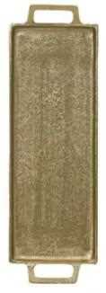 VASSOIO IN ALLUMINIO ORO 43X14XH.3CM