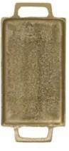 VASSOIO IN ALLUMINIO ORO 27X13XH.3CM