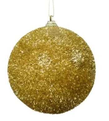 PALLINA IN SCHIUMA TINSEL ORO D.10CM